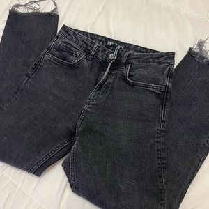 Womens cropped Zara mom jeans